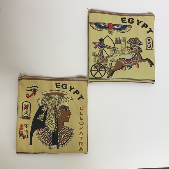 Egypt Bags Egyptian Bags Pair Of Cotton Bags 2 Crossbody Satchels